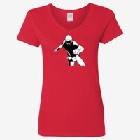 Ladies' Heavy Cotton™ V-Neck T-Shirt Thumbnail