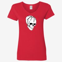 Ladies' Heavy Cotton™ V-Neck T-Shirt Thumbnail