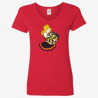 Ladies' Heavy Cotton™ V-Neck T-Shirt Thumbnail