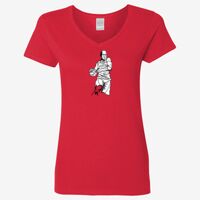 Ladies' Heavy Cotton™ V-Neck T-Shirt Thumbnail