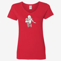 Ladies' Heavy Cotton™ V-Neck T-Shirt Thumbnail