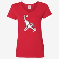 Ladies' Heavy Cotton™ V-Neck T-Shirt Thumbnail