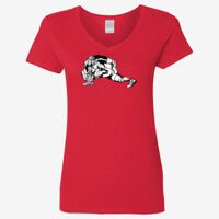 Ladies' Heavy Cotton™ V-Neck T-Shirt Thumbnail