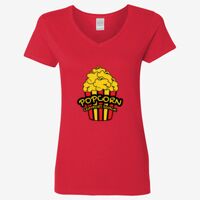 Ladies' Heavy Cotton™ V-Neck T-Shirt Thumbnail